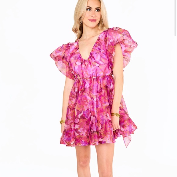 Buddy Love Dresses & Skirts - Buddylove HOLLIS PUFF SLEEVE MINI DRESS - OFF TO PARADISE